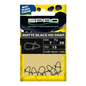 Agrafe Spro Matte Black HD Snap 3.5mm/9.5kg