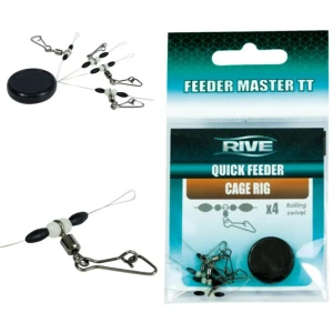 Agrafa Rive Feeder Quick Cage Rig, 4buc/plic