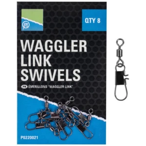 Agrafa cu Vartej PRESTON Waggler Link Swivels, 8buc/pac