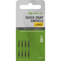 Vartej Rapid Korum Smokescreen Quick Snap Swivel Large, 10buc/pac