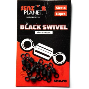 Vartej SENZOR Black Swivel, Nr.4, 10buc/pac Vartej SENZOR Black Swivel, Nr.4, 10buc/pac