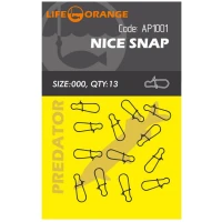 Agrafa Orange Nice Snap No.000, 13buc/pac Agrafa Orange Nice Snap No.000, 13buc/pac