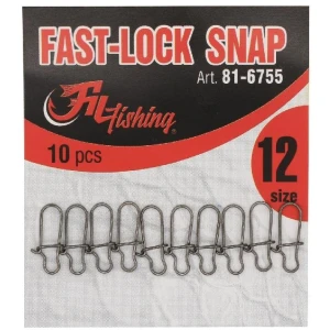 Agrafa Rapida Filfishing Fastlock Snap, Nr.12, 10buc/plic