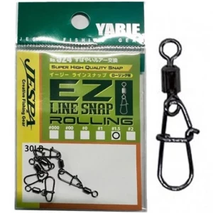 Agrafa cu Vartej YARIE Jespa 524 EZ Line Snap, Nr.1.5, 30lb, 5buc/pac