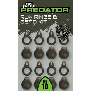 Fox Rage Predator Camo Run Rings & Bead Kit, 10buc/pac Fox Rage Predator Camo Run Rings & Bead Kit, 10buc/pac