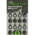 Fox Rage Predator Camo Run Rings & Bead Kit, 10buc/pac