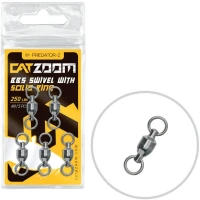Vartej Cu Rulment Predator-z Catzoom Bbs Swivel Solid Ring, 250lbs , 3.8cm , Nr.8, 3buc/plic Vartej Cu Rulment Predator-z Catzoom Bbs Swivel Solid Ring, 250lbs , 3.8cm , Nr.8, 3buc/plic