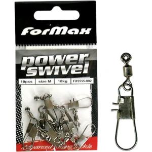 Vartej Culisant cu Agrafa FORMAX Power Swivel, Marime S, 10buc/pac