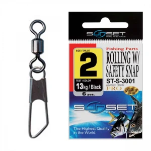 Agrafa cu Vartej SUNSET ST-S-3001Rolling Safety Snap, Nr.10, 5kg, 10buc/pac