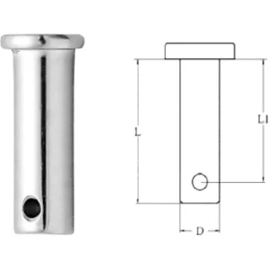 Bolt AQUINOX 9.5x26mm, Inox A4