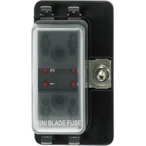 Cutie MINI pentru Sigurante Auto cu LED ALLROUNDMARIN, 4 Circuite