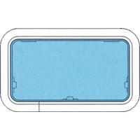 Hublou Marin LEWMAR Portlights G.5 Luke Rauchgrau Innenrahmen, 26.4x44.9cm, 1buc/pac