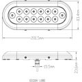 Proiector LED Subacvatic ALLROUNDMARIN, 14 LED-uri, Albastru