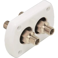 Racord Dublu De Trecere Prin Bord Ultraflex R9, Alb