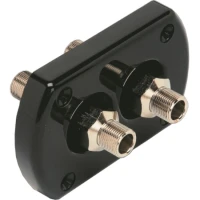 Racord Dublu De Trecere Prin Bord Ultraflex R9, Negru