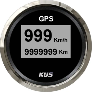 Vitezometru GPS Digital KUS 52mm, Negru