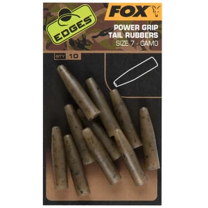 Conuri Fox Edges Camo Power Grip Tail Rubbers Nr.7, 10buc/pac Conuri Fox Edges Camo Power Grip Tail Rubbers Nr.7, 10buc/pac