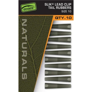 Conuri Fox Edges Naturals Lead Clip Tail Rubbers Nr.10, 10buc/pac