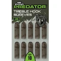 Manson Fox Rage Predator Camo Treble Hook Sleeves, Large, 10buc/pac