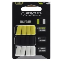 Spuma Zig Rig Pro Fl Galben Negru Alb Spuma Zig Rig Pro Fl Galben Negru Alb