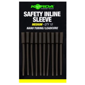 Tije Plumb KORDA Safety Inline Sleeve Nano Tubing/Leadcore, Medium, 10buc/pac Tije Plumb KORDA Safety Inline Sleeve Nano Tubing/Leadcore, Medium, 10buc/pac
