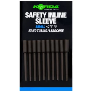 Tije Plumb KORDA Safety Inline Sleeve Nano Tubing/Leadcore, Small, 10buc/pac Tije Plumb KORDA Safety Inline Sleeve Nano Tubing/Leadcore, Small, 10buc/pac