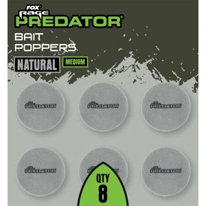 Fox Rage Predator Bait Poppers, Medium, Natural, 8buc/pac