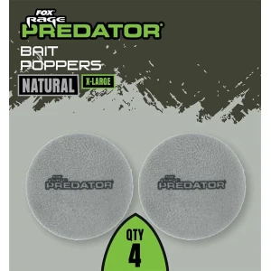 Fox Rage Predator Bait Poppers, X-Large, Natural, 4buc/pac