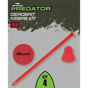 Fox Rage Predator Deadbait Kebab Kit, Red, 4buc/pac Fox Rage Predator Deadbait Kebab Kit, Red, 4buc/pac