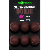 Boilies Korda Artificial Link Slow Sinking Boilie 18mm, 9buc/pac