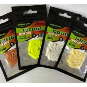 Larve Arificiale Filfishing Filex Super Soft FF11, Natur, 2cm, 15buc/pac