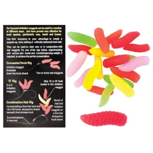 Larve Diferite Culori Baracuda set 20buc