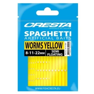 Momeli Artificiale Spro Cresta Spaghetti Worms - Fluo Yellow