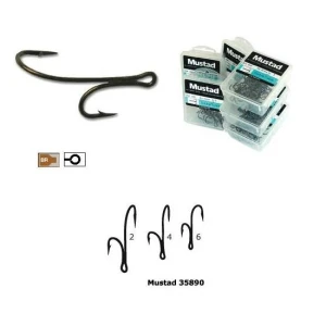 Ancora Dubla Mustad Inegala, Nr.1 10buc/plic