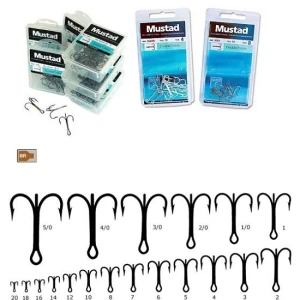 Ancora Mustad Tripla , Bronz, Nr.12 25buc/plic Ancora Mustad Tripla , Bronz, Nr.12 25buc/plic