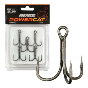 Ancora Nevis Power Cat Treble Hook TR-21 Nr.6/0, 5buc/pac Ancora Nevis Power Cat Treble Hook TR-21 Nr.6/0, 5buc/pac