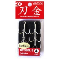 Ancore Vanfook Dt-38bl-s Barbless Treble Nr.4, 6buc/plic