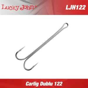 Carlige Duble Lucky John 122 nr.8 6buc/plic Carlige Duble Lucky John 122 nr.8 6buc/plic