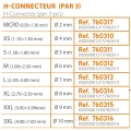 Conector H RIVE 2XL H-Connecteur, 3.00-3.99mm, Violet, 3buc/pac Conector H RIVE 2XL H-Connecteur, 3.00-3.99mm, Violet, 3buc/pac