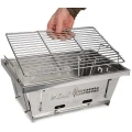 Gratar FOX Cookware Foldable BBQ Inox, 38x26x3cm Gratar FOX Cookware Foldable BBQ Inox, 38x26x3cm