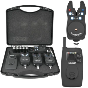 Set 4 avertizoare Baracuda   wireless TLI15 cu statie Set 4 avertizoare Baracuda   wireless TLI15 cu statie