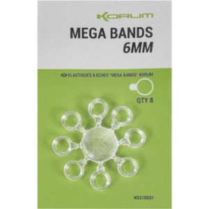 Inele siliconice Korum Mega Bands, 6mm, 6buc/pac Inele siliconice Korum Mega Bands, 6mm, 6buc/pac
