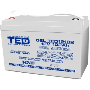 Acumulator Agm Vrla 12V 102A Gel Deep Cycle 328mm x 172mm x h 214mm Acumulator Agm Vrla 12V 102A Gel Deep Cycle 328mm x 172mm x h 214mm