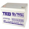 Acumulator Agm Vrla 12V 77A Gel Deep Cycle 260mm x 167mm x 210mm Acumulator Agm Vrla 12V 77A Gel Deep Cycle 260mm x 167mm x 210mm