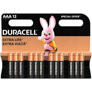 Baterii DURACELLE AAA Alkaline 1.5V, 12buc/pac