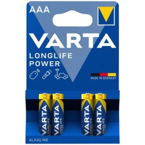 Baterii VARTA Alcaline High Energy AAA(r3), 4 buc/pac