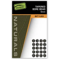 Bilute Silicon Fox Edges Naturals Tapered Bore Bead, 5mm, 20buc/pac
