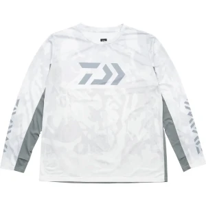 Bluza UV DAIWA 21st LS Shirt 3012E, Camo White, Marime M