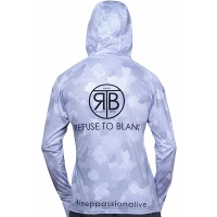 Bluza Uv Rtb Refuse To Blank Long Sleeve Hoodie Upf 50+, Light Camo Grey, Marime 2xl