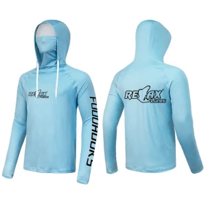 Bluza UV Relax Lures UPF 50+, Light Blue, Marime S Bluza UV Relax Lures UPF 50+, Light Blue, Marime S